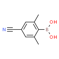 ChemSpider 2D Image | (4-Cyano-2,6-dimethylphenyl)boronic acid | C9H10BNO2