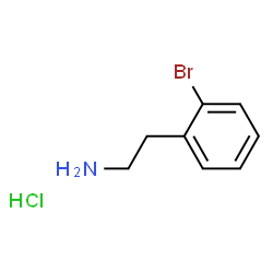 ChemSpider 2D Image | 2-(2-Bromophenyl)ethanamine hydrochloride (1:1) | C8H11BrClN