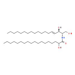 ChemSpider 2D Image | N-2-hydroxystearoylsphingosine | C36H71NO4