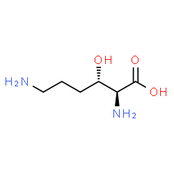 ChemSpider 2D Image | (3S)-3-Hydroxy-L-lysine | C6H14N2O3