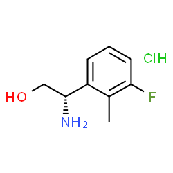 ChemSpider 2D Image | (2S)-2-Amino-2-(3-fluoro-2-methylphenyl)ethanol hydrochloride (1:1) | C9H13ClFNO