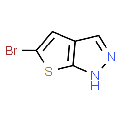 ChemSpider 2D Image | 5-Bromo-1H-thieno[2,3-c]pyrazole | C5H3BrN2S