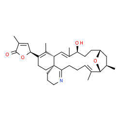 ChemSpider 2D Image | (5S)-5-[(1R,2E,11R,16S,19S,22R,24R)-19-Hydroxy-2,15,18,24-tetramethyl-25-oxa-7-azatetracyclo[20.2.1.0~6,11~.0~11,16~]pentacosa-2,6,14,17-tetraen-14-yl]-3-methyl-2(5H)-furanone | C32H45NO4