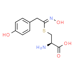 ChemSpider 2D Image | S-(Hydroxyphenylacetothiohydroximoyl)-L-cysteine | C11H14N2O4S