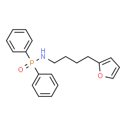 ChemSpider 2D Image | N-[4-(2-Furyl)butyl]-P,P-diphenylphosphinic amide | C20H22NO2P