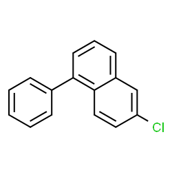 ChemSpider 2D Image | 6-Chloro-1-phenylnaphthalene | C16H11Cl