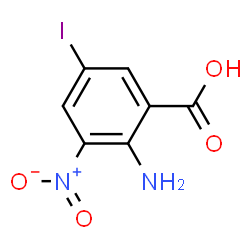 ChemSpider 2D Image | 2-Amino-5-iodo-3-nitrobenzoic acid | C7H5IN2O4