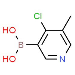 ChemSpider 2D Image | (4-Chloro-5-methyl-3-pyridinyl)boronic acid | C6H7BClNO2
