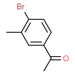 ChemSpider 2D Image | 1-(4-Bromo-3-methylphenyl)ethanone | C9H9BrO