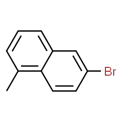 ChemSpider 2D Image | 6-Bromo-1-methylnaphthalene | C11H9Br