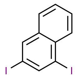 ChemSpider 2D Image | 1,3-Diiodonaphthalene | C10H6I2