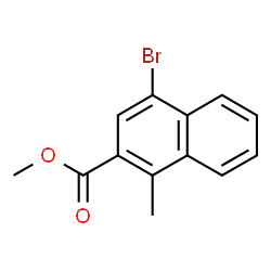 ChemSpider 2D Image | Methyl 4-bromo-1-methyl-2-naphthoate | C13H11BrO2