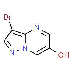 ChemSpider 2D Image | 3-Bromopyrazolo[1,5-a]pyrimidin-6-ol | C6H4BrN3O