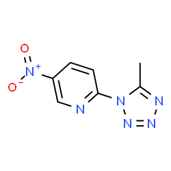 ChemSpider 2D Image | 2-(5-Methyl-1H-tetrazol-1-yl)-5-nitropyridine | C7H6N6O2