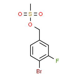 ChemSpider 2D Image | 4-Bromo-3-fluorobenzyl methanesulfonate | C8H8BrFO3S