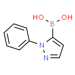 ChemSpider 2D Image | (1-Phenyl-1H-pyrazol-5-yl)boronic acid | C9H9BN2O2