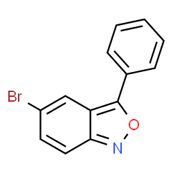 ChemSpider 2D Image | 5-Bromo-3-phenyl-2,1-benzoxazole | C13H8BrNO
