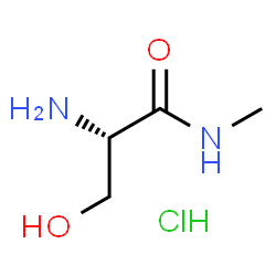 ChemSpider 2D Image | N-Methyl-L-serinamide hydrochloride (1:1) | C4H11ClN2O2