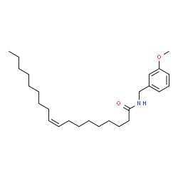 ChemSpider 2D Image | (9Z)-N-(3-Methoxybenzyl)-9-octadecenamide | C26H43NO2