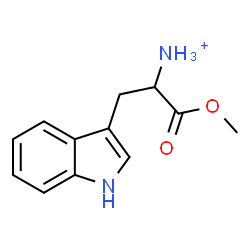 ChemSpider 2D Image | 3-(1H-Indol-3-yl)-1-methoxy-1-oxo-2-propanaminium | C12H15N2O2