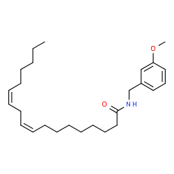 ChemSpider 2D Image | (9Z,12Z)-N-(3-Methoxybenzyl)-9,12-octadecadienamide | C26H41NO2