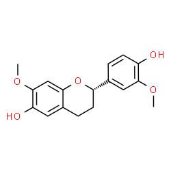ChemSpider 2D Image | (2S)-2-(4-Hydroxy-3-methoxyphenyl)-7-methoxy-6-chromanol | C17H18O5