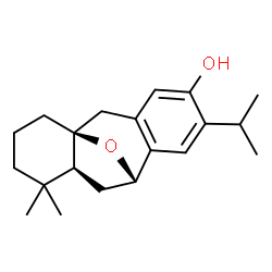 ChemSpider 2D Image | (1S,9S,11S)-6-Isopropyl-12,12-dimethyl-16-oxatetracyclo[7.6.1.0~1,11~.0~3,8~]hexadeca-3,5,7-trien-5-ol | C20H28O2