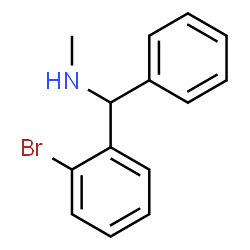 ChemSpider 2D Image | 1-(2-Bromophenyl)-N-methyl-1-phenylmethanamine | C14H14BrN