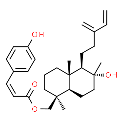 ChemSpider 2D Image | 8alpha-hydroxylabda-13(16),14-dien-19-yl-cis-4-hydroxycinnamate | C29H40O4