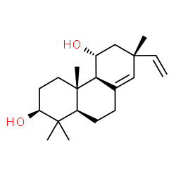 ChemSpider 2D Image | (3beta,11alpha,13alpha)-Pimara-8(14),15-diene-3,11-diol | C20H32O2