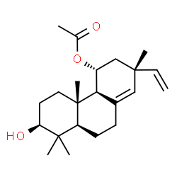 ChemSpider 2D Image | (3beta,11alpha,13alpha)-3-Hydroxypimara-8(14),15-dien-11-yl acetate | C22H34O3