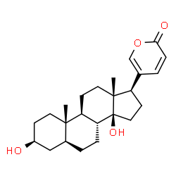 ChemSpider 2D Image | (3beta,5alpha)-3,14-Dihydroxybufa-20,22-dienolide | C24H34O4