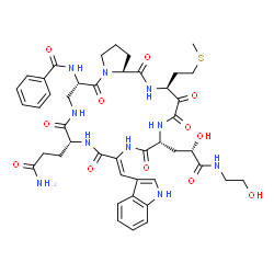 ChemSpider 2D Image | jahnellamide A | C44H54N10O12S