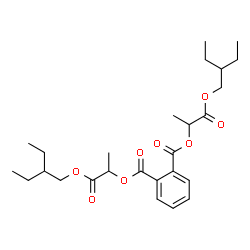ChemSpider 2D Image | Bis[1-(2-ethylbutoxy)-1-oxo-2-propanyl] phthalate | C26H38O8