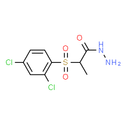 ChemSpider 2D Image | 2-[(2,4-Dichlorophenyl)sulfonyl]propanehydrazide | C9H10Cl2N2O3S