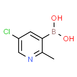 ChemSpider 2D Image | (5-Chloro-2-methyl-3-pyridinyl)boronic acid | C6H7BClNO2