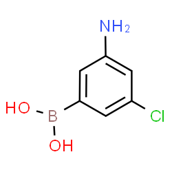 ChemSpider 2D Image | (3-Amino-5-chlorophenyl)boronic acid | C6H7BClNO2