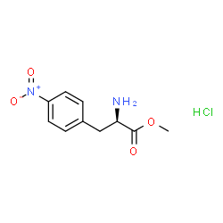 ChemSpider 2D Image | h-p-nitro-d-phe-ome · hcl | C10H13ClN2O4