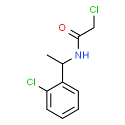 ChemSpider 2D Image | 2-Chloro-N-[1-(2-chlorophenyl)ethyl]acetamide | C10H11Cl2NO