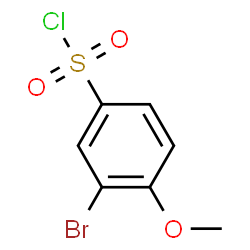 ChemSpider 2D Image | 3-Bromo-4-methoxybenzenesulfonyl chloride | C7H6BrClO3S