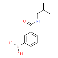 ChemSpider 2D Image | (3-(Isobutylcarbamoyl)phenyl)boronic acid | C11H16BNO3