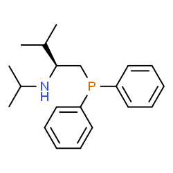 ChemSpider 2D Image | (2S)-1-(Diphenylphosphino)-N-isopropyl-3-methyl-2-butanamine | C20H28NP
