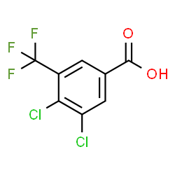 ChemSpider 2D Image | 3,4-Dichloro-5-(trifluoromethyl)benzoic acid | C8H3Cl2F3O2