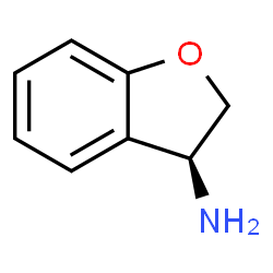 ChemSpider 2D Image | (3S)-2,3-Dihydro-1-benzofuran-3-amine | C8H9NO