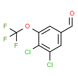 ChemSpider 2D Image | 3,4-Dichloro-5-(trifluoromethoxy)benzaldehyde | C8H3Cl2F3O2