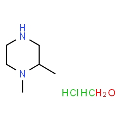 ChemSpider 2D Image | 1,2-Dimethylpiperazine dihydrochloride hydrate | C6H18Cl2N2O
