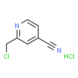 ChemSpider 2D Image | 2-(Chloromethyl)isonicotinonitrile hydrochloride (1:1) | C7H6Cl2N2