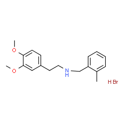 ChemSpider 2D Image | 2-(3,4-Dimethoxyphenyl)-N-(2-methylbenzyl)ethanamine hydrobromide (1:1) | C18H24BrNO2
