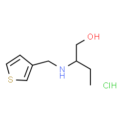 ChemSpider 2D Image | 2-[(THIOPHEN-3-YLMETHYL)AMINO]BUTAN-1-OL HYDROCHLORIDE | C9H16ClNOS