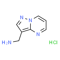 ChemSpider 2D Image | Pyrazolo[1,5-a]pyrimidin-3-ylmethanamine hydrochloride | C7H9ClN4